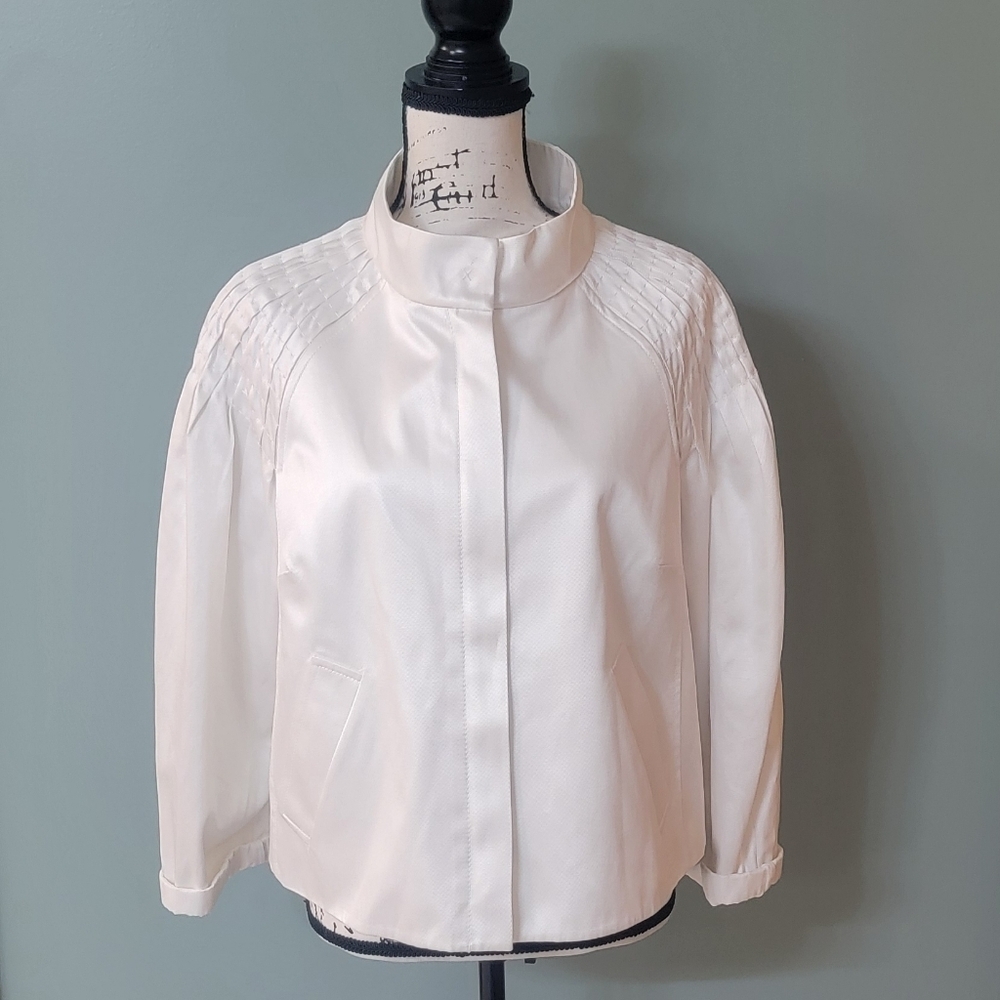 Per se By Carlisle Designer Luxurious White Jacket Womens Size 14